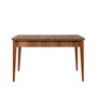 Hanah Home Vina 1048 - Juego de mesa extensible, sillas y banco en Nogal y Azul Oscuro